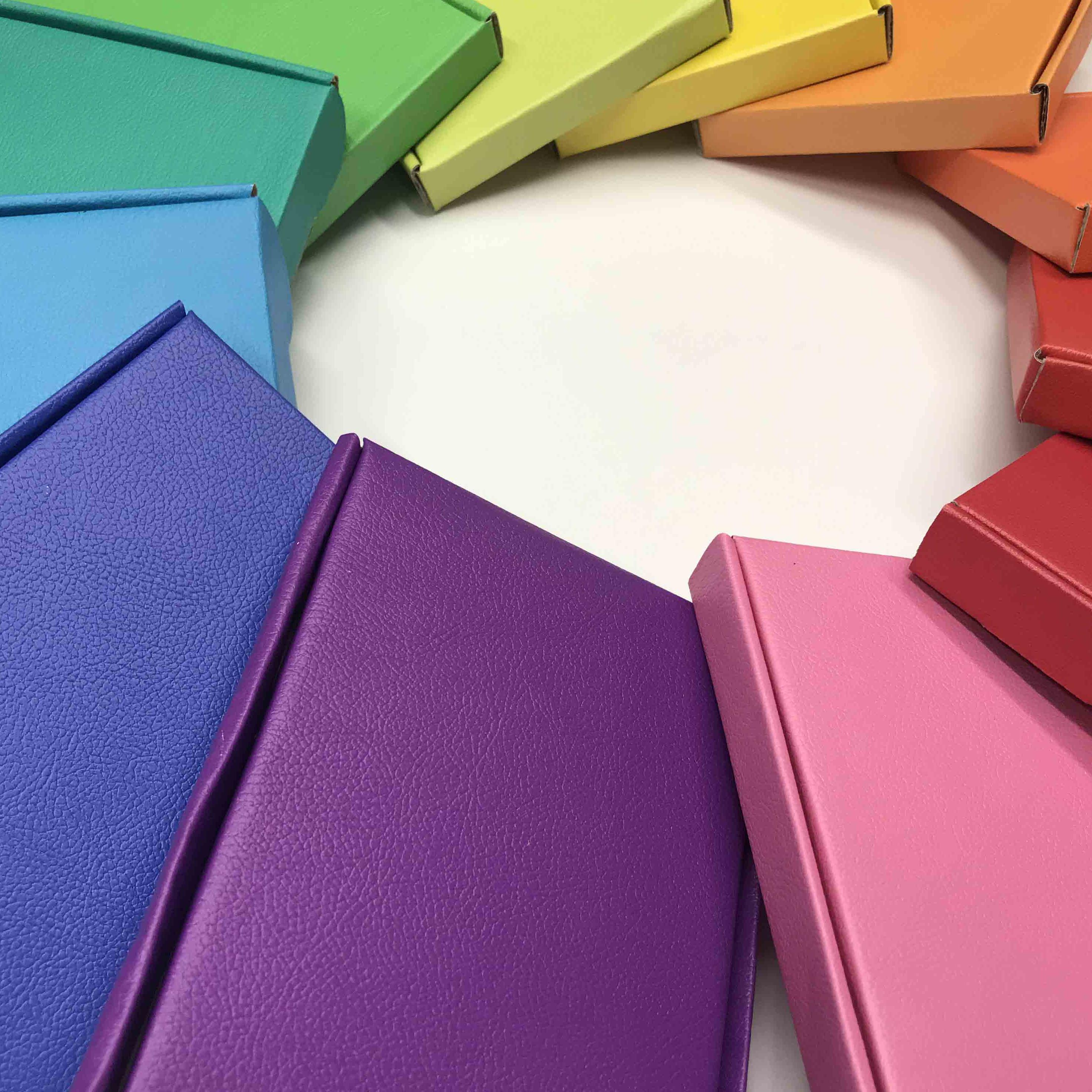 Bespoke coloured leather effect vinyl