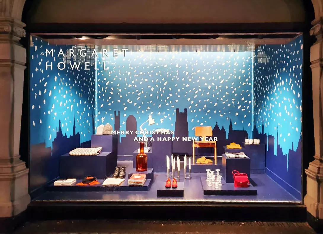 Margaret Howell’s Christmas window image